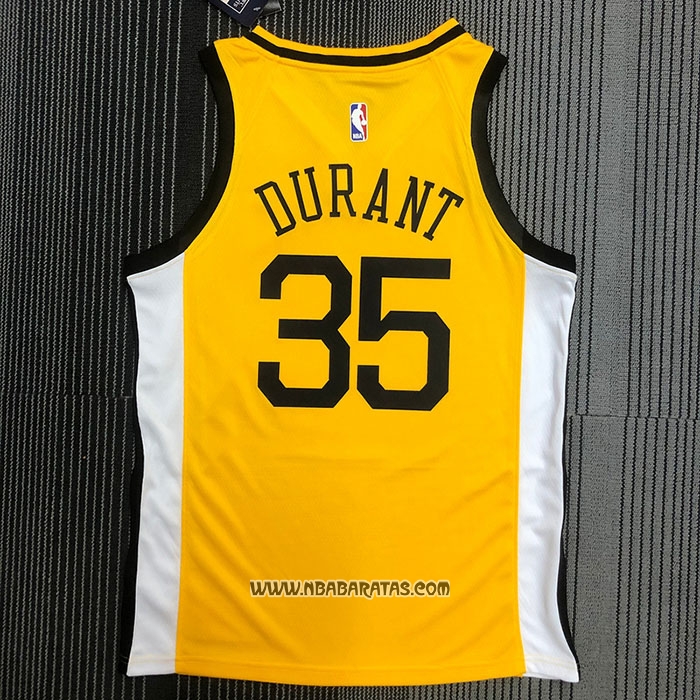Camiseta Golden State Warriors Kevin Durant #35 Earned Amarillo